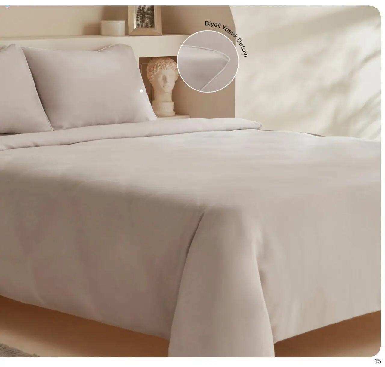 Karaca - Karaca Home - White Collection - 03.03.2025 tarihinden itibaren geçerlidir | Sayfa: 15 | Ürünler: Yatak, Yastık, Nevresim, Yastık kılıfı