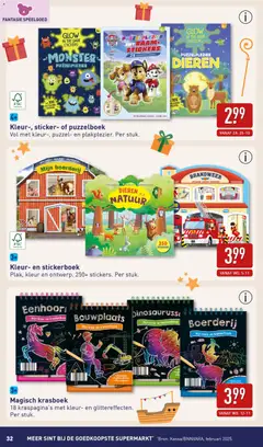 Aldi - Sint special - Voorbeeld van een folder van Aldi, geldig van 24.11.2025 | Pagina: 32 | Producten: Puzzel, Lijm, Stickers, Boerderij