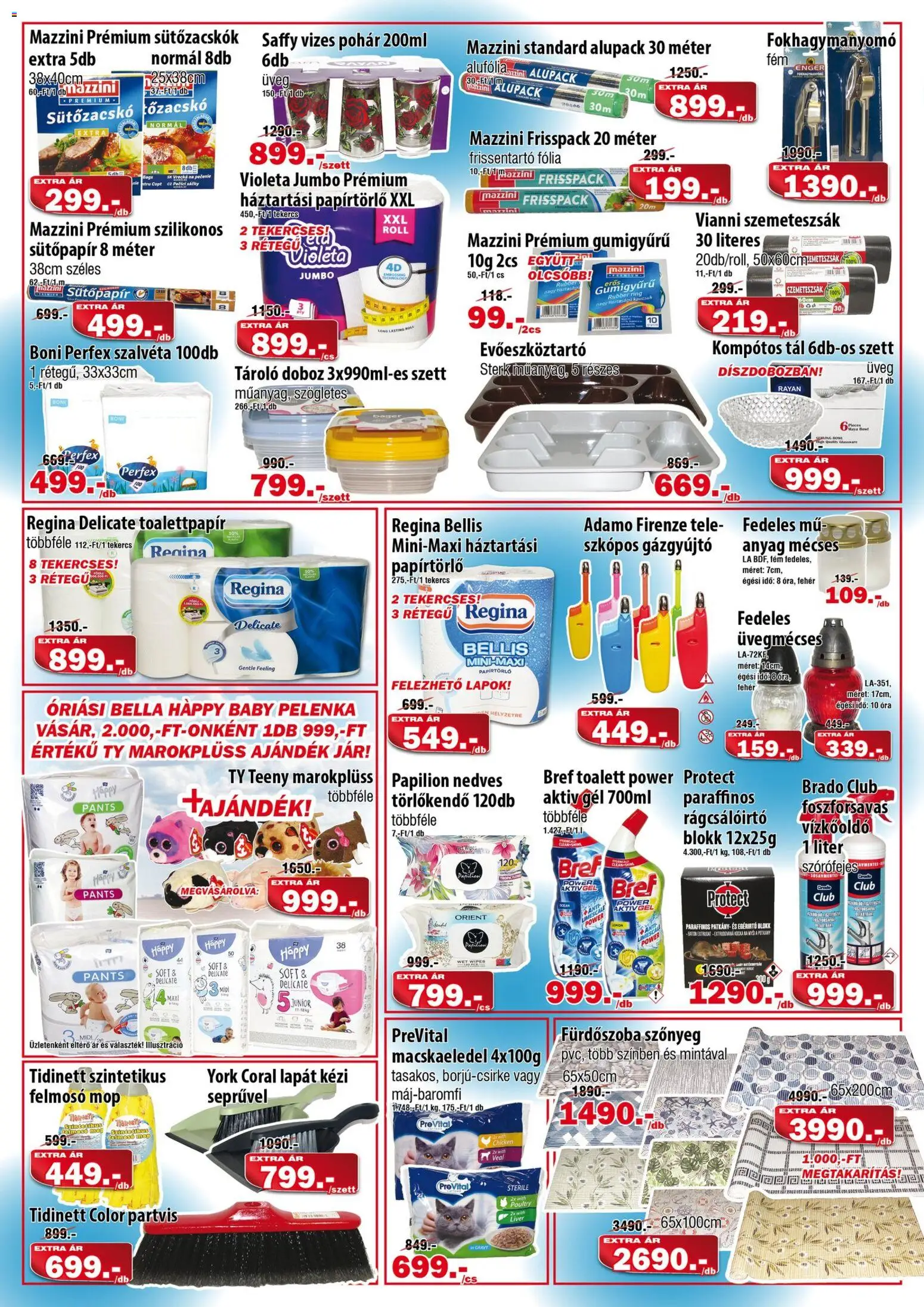 Vianni akciós ujság - amely érvényes a következő dátumtól: 14.01.2026 | Oldal: 2 | Termékek: Felmosó, Papírtörlő, Tároló doboz, Doboz