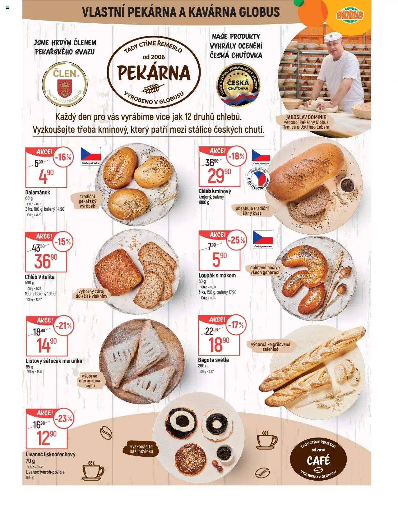 Globus leták - Trmice od 04.06.2025 | Strana: 6 | Produkty: Globus, Chléb, Pekárna, Dalamánek