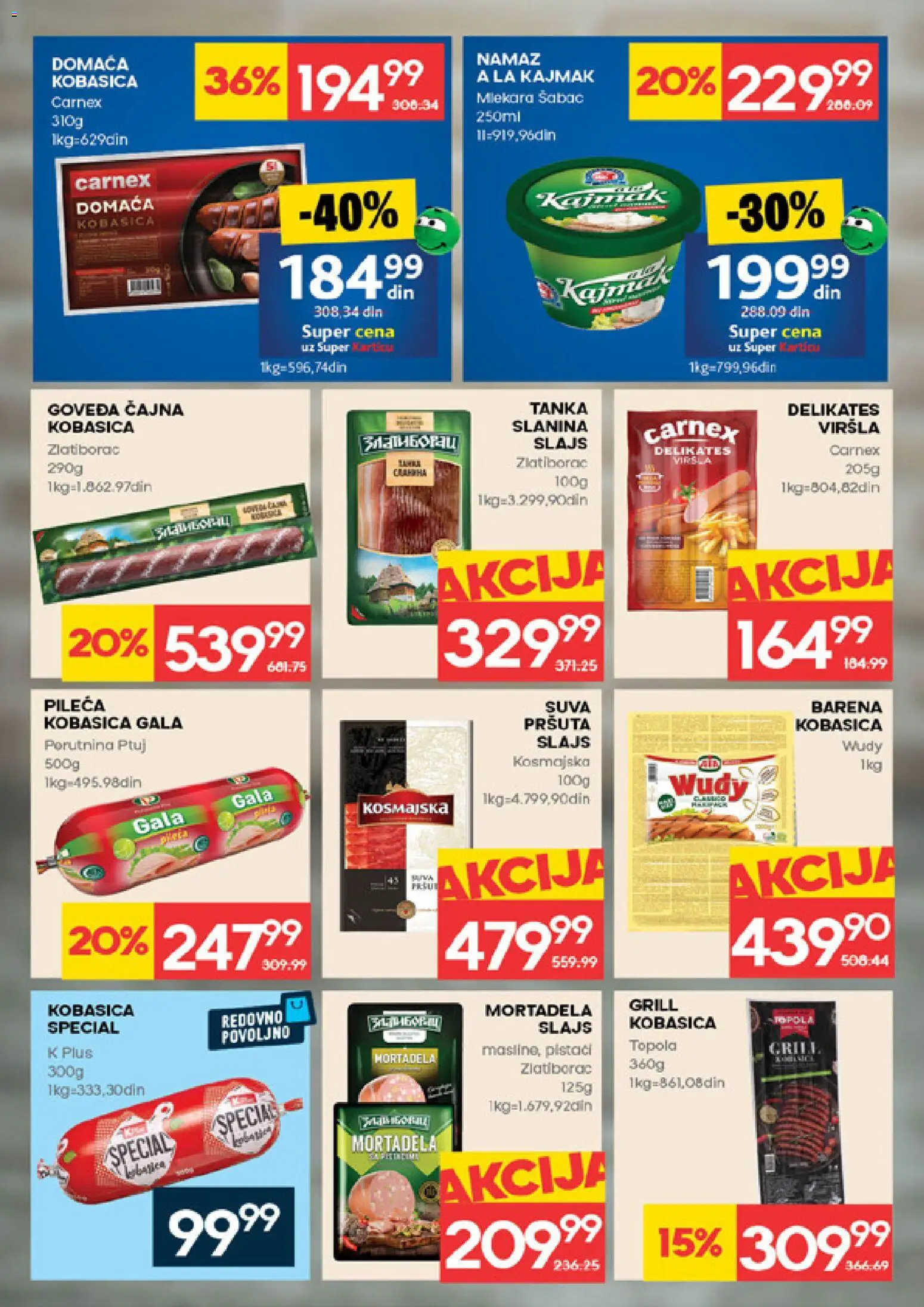 Idea katalog - važi od 19.02.2026 | Strana: 8 | Proizvode: Pistaći, Mortadela, Slanina, Kajmak