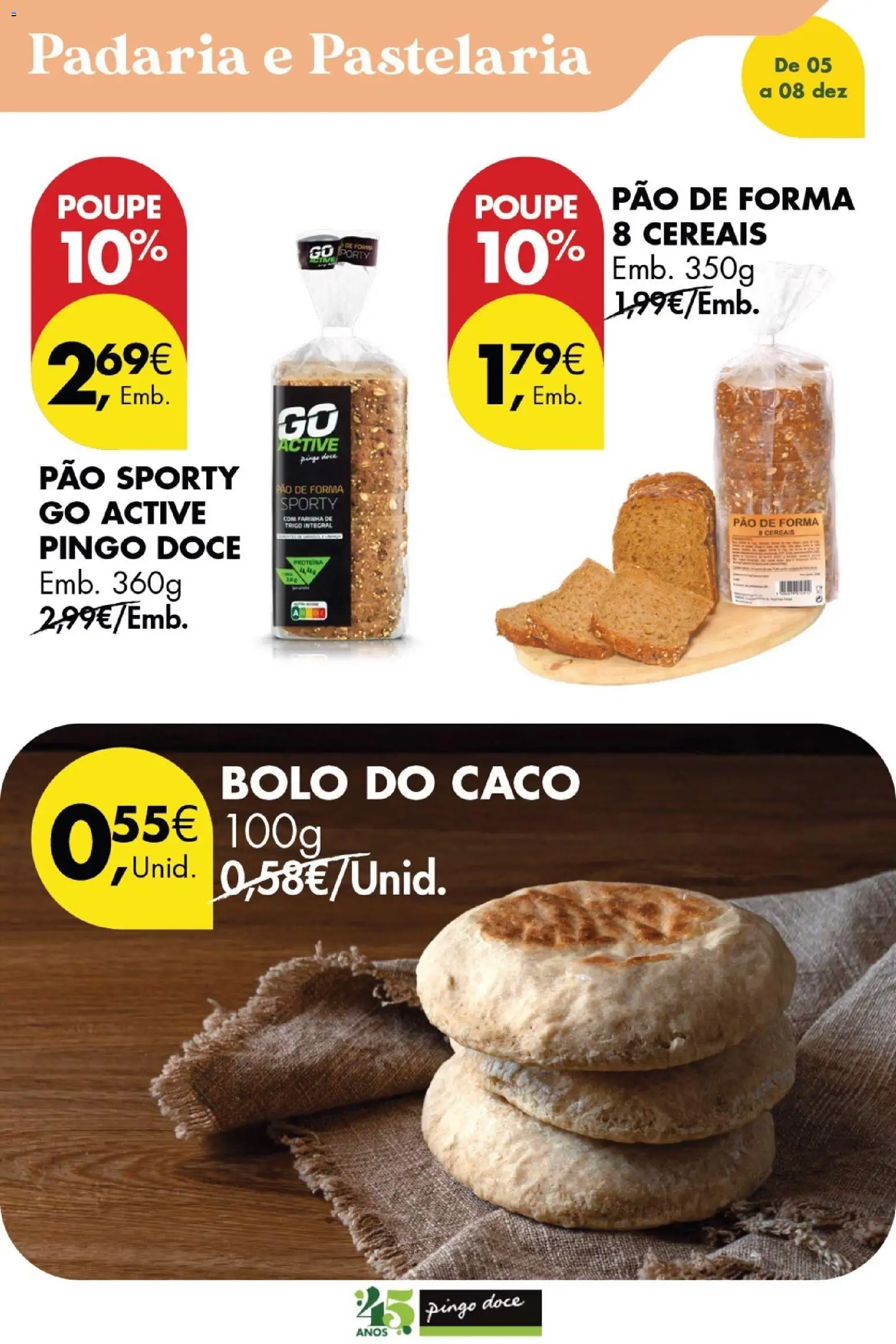 Pingo Doce Poupe este Fim de Semana │ válido de 05.12.2025 | Página: 10 | Produtos: Padaria, Bolo, Cereais, Proteina