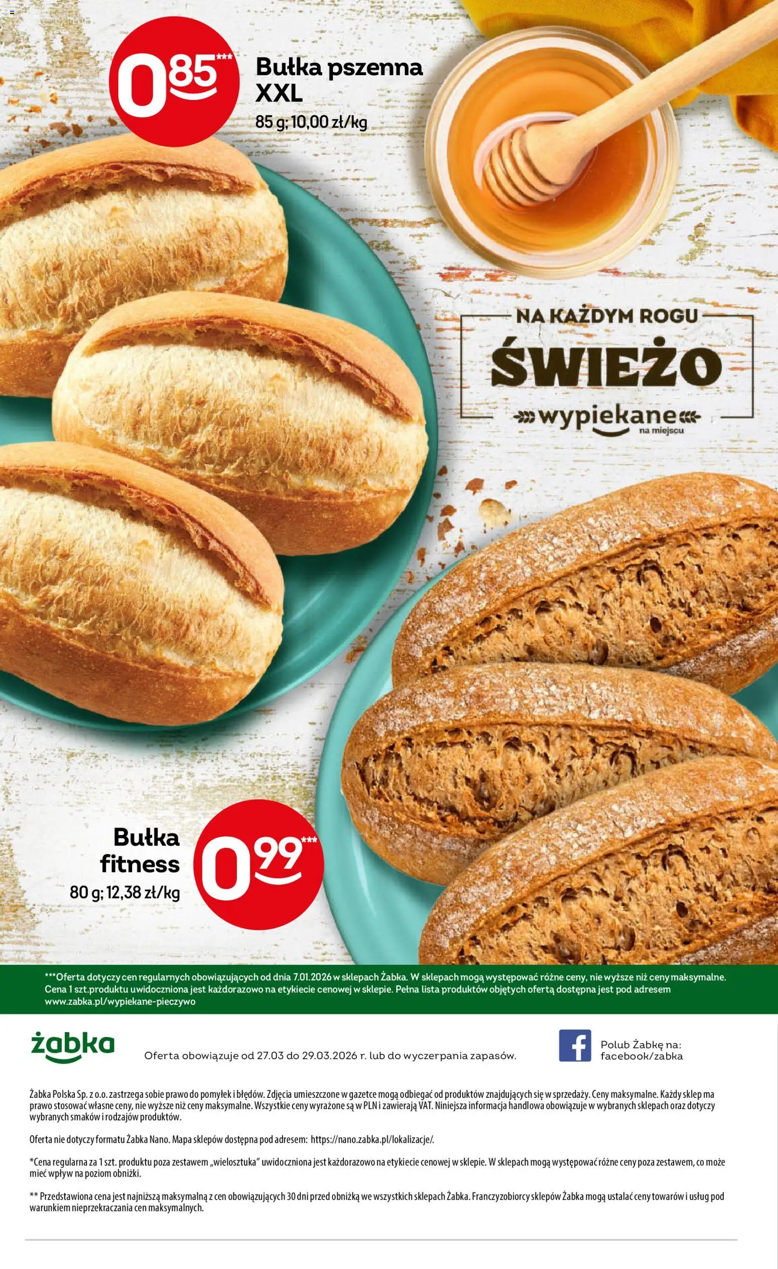 Żabka gazetka - Weekendowe promocje od 27.03.2026 | Strona: 8 | Produkty: Bułka fitness, Bułka, Bułka pszenna