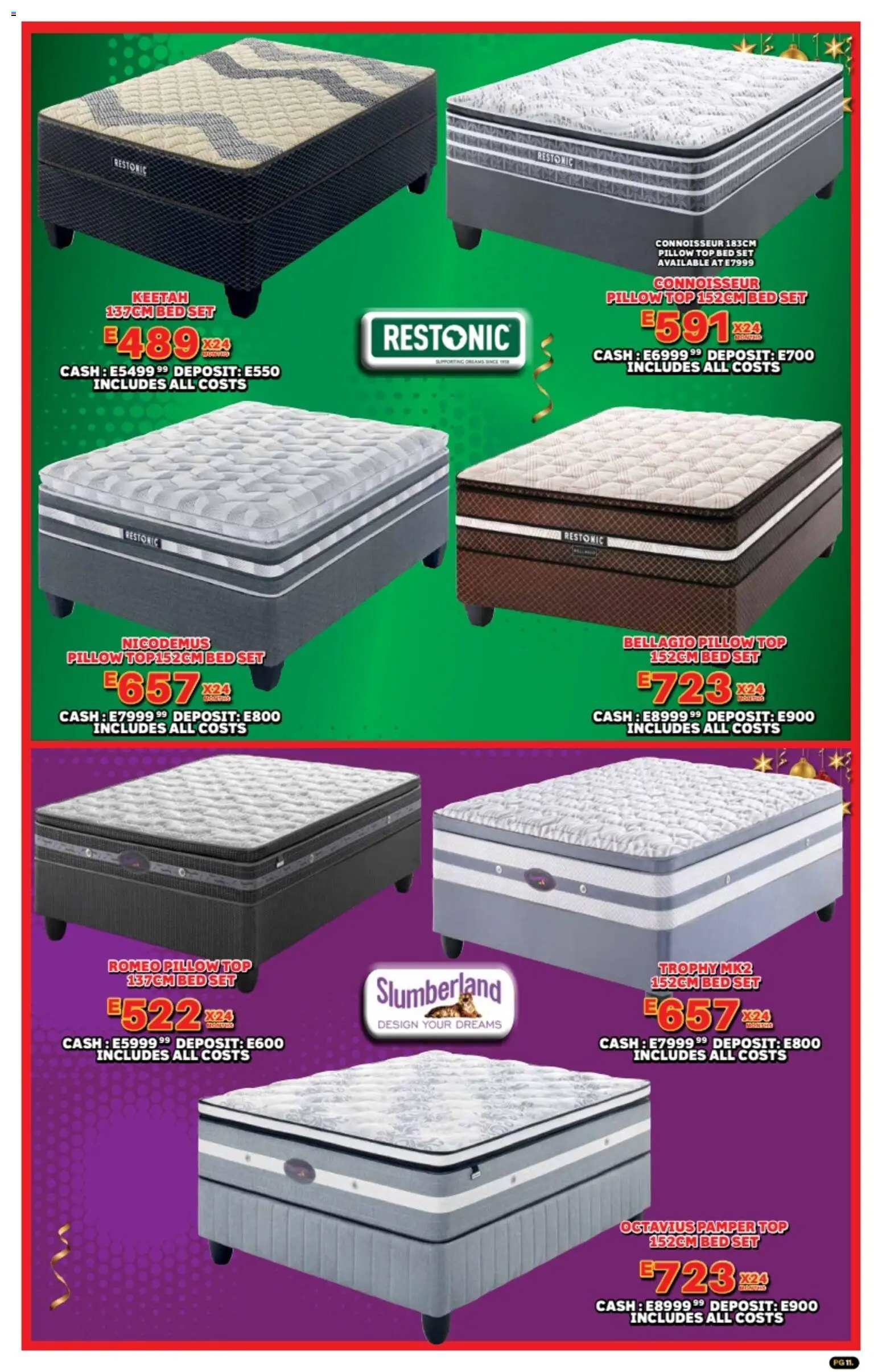 New Lewis Stores catalogue – valid from 10.11.2025 | Page: 11 | Products: Bed, Pillow