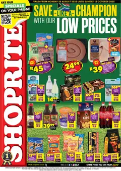 Preview of Shoprite specials valid from 25.08.2025