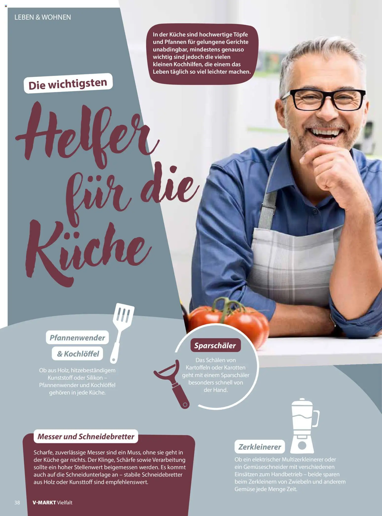 V-Markt - Vielfalt Januar / Februar – gültig ab 02.01.2026 | Seite: 38 | Produkte: Küche, Kartoffeln, Zwiebeln, Gemüse