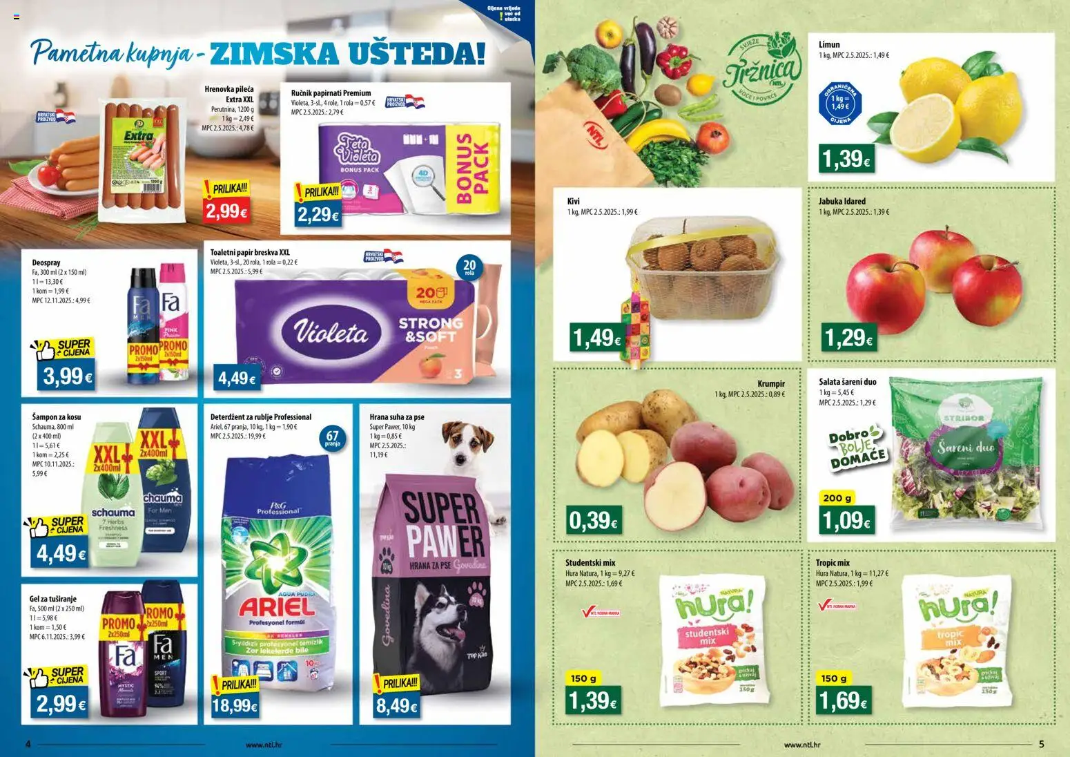 NTL katalog | vrijedi od 14.01.2026 | Stranica: 3 | Proizvodi: Šampon, Govedina, Breskva, Ariel