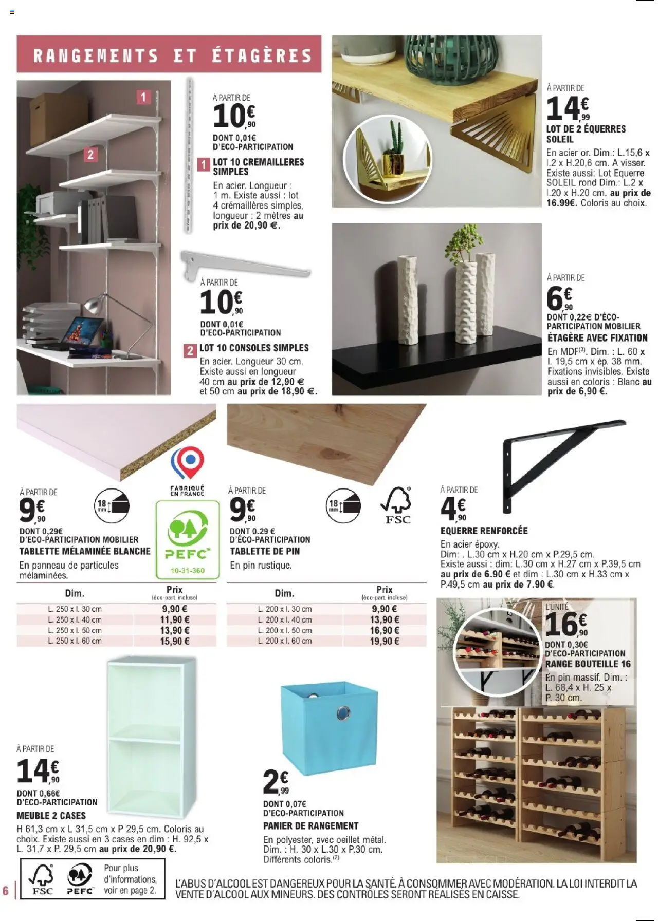  | Page: 6 | Produits: Meuble, Tablette, Étagère, Panier