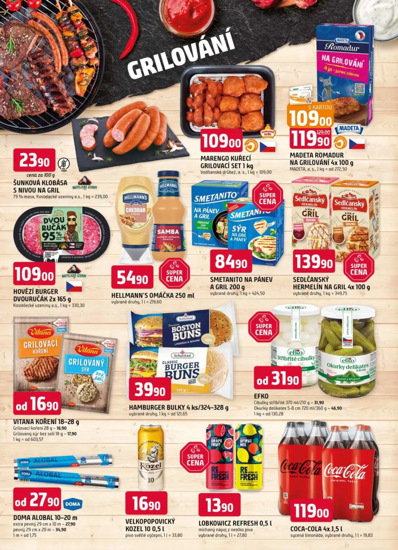 Trefa leták od 11.06.2025 | Strana: 8 | Produkty: Hovězí, Sýr, Hellmann's, Cola