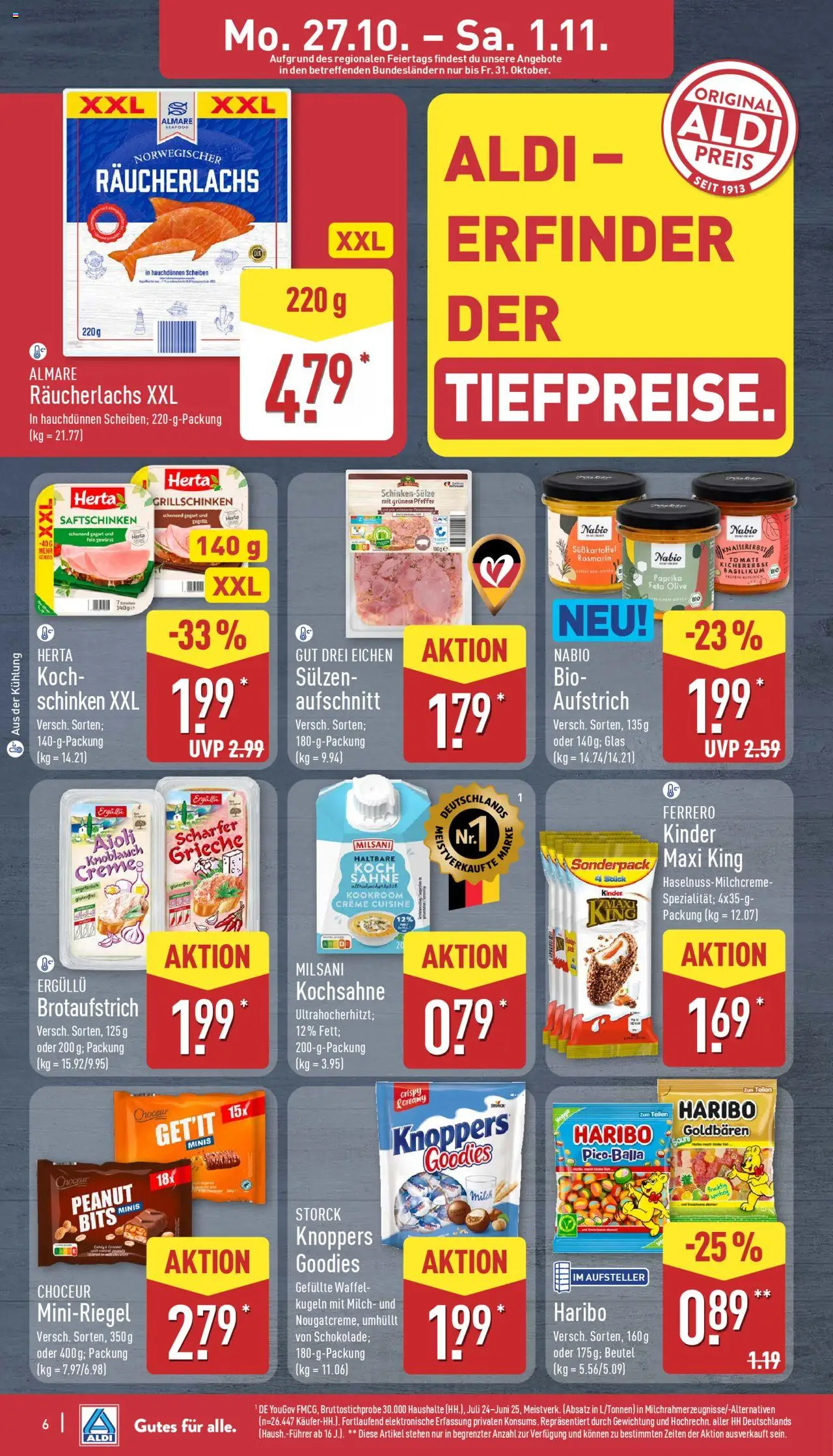 Aldi Prospekt 	 – gültig ab 27.10.2025 | Seite: 6