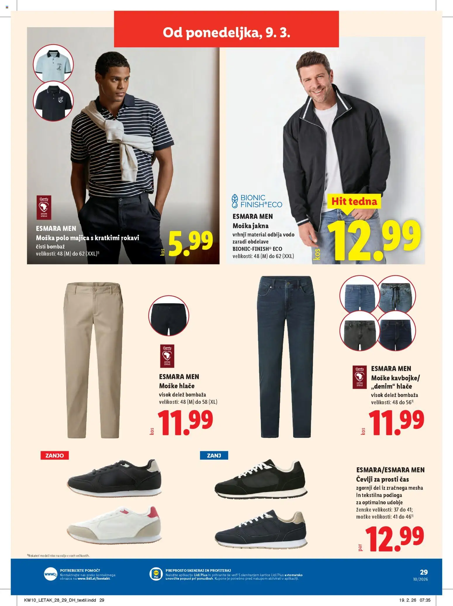 Novi Lidl katalog ponudbe – veljaven od 05.03.2026 | Stran: 63 | Izdelki: Podloga, Jakna, Hlace, Cevlji