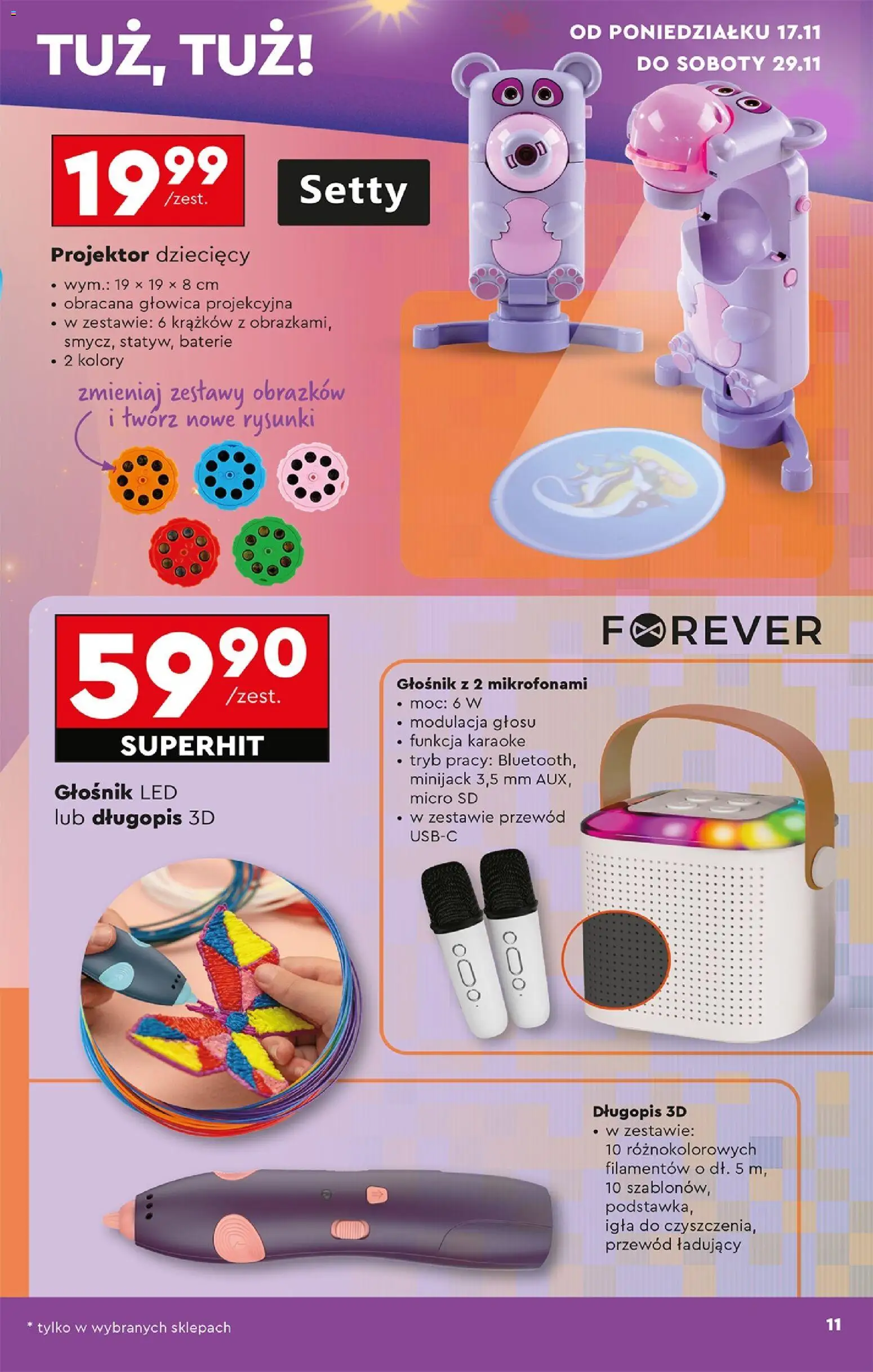 Biedronka Black Friday od 15.11.2025 | Strona: 13 | Produkty: Głośnik, Baterie