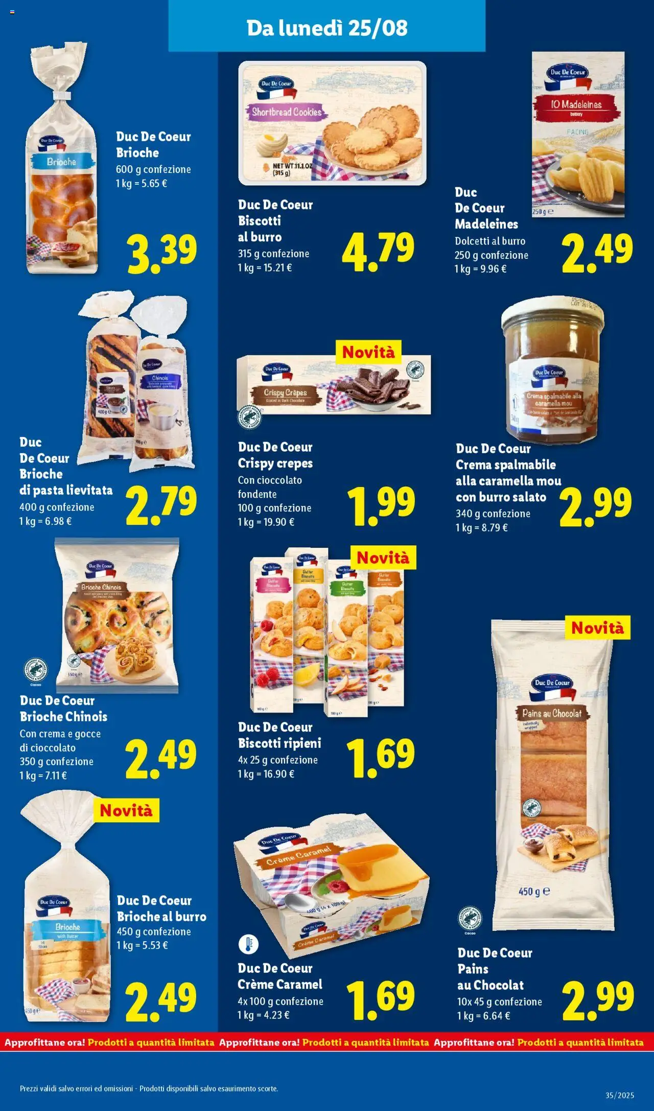 Volantino Lidl del 25.08.2025 | Pagina: 23 | Prodotti: Crema, Cioccolato, Biscotti, Burro