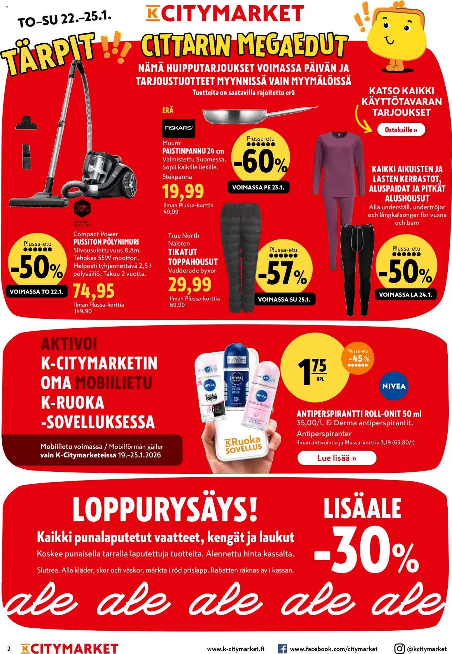 K-Citymarket tarjoukset – voimassa 22.01.2026 alkaen | Sivu: 2