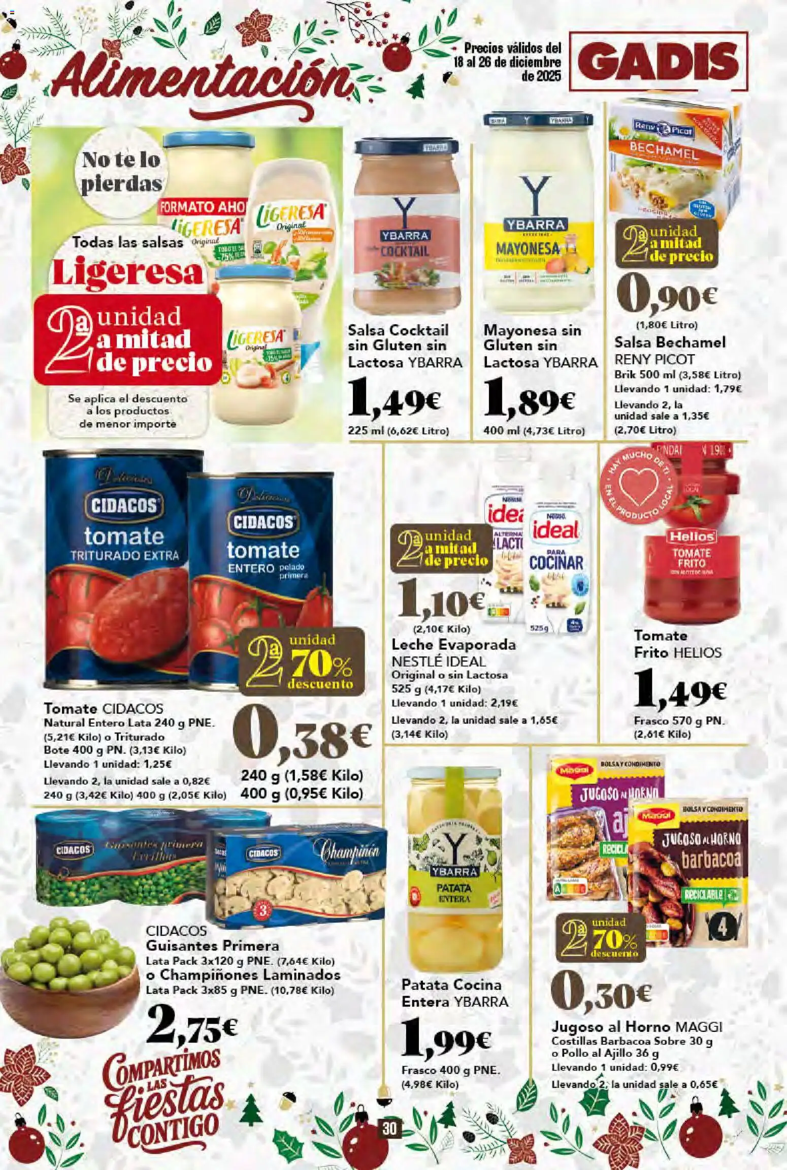 Gadis - folleto │ válido desde el 18.12.2025 | Página: 30 | Productos: Leche, Té, Οθόνη προβολής, Cocina