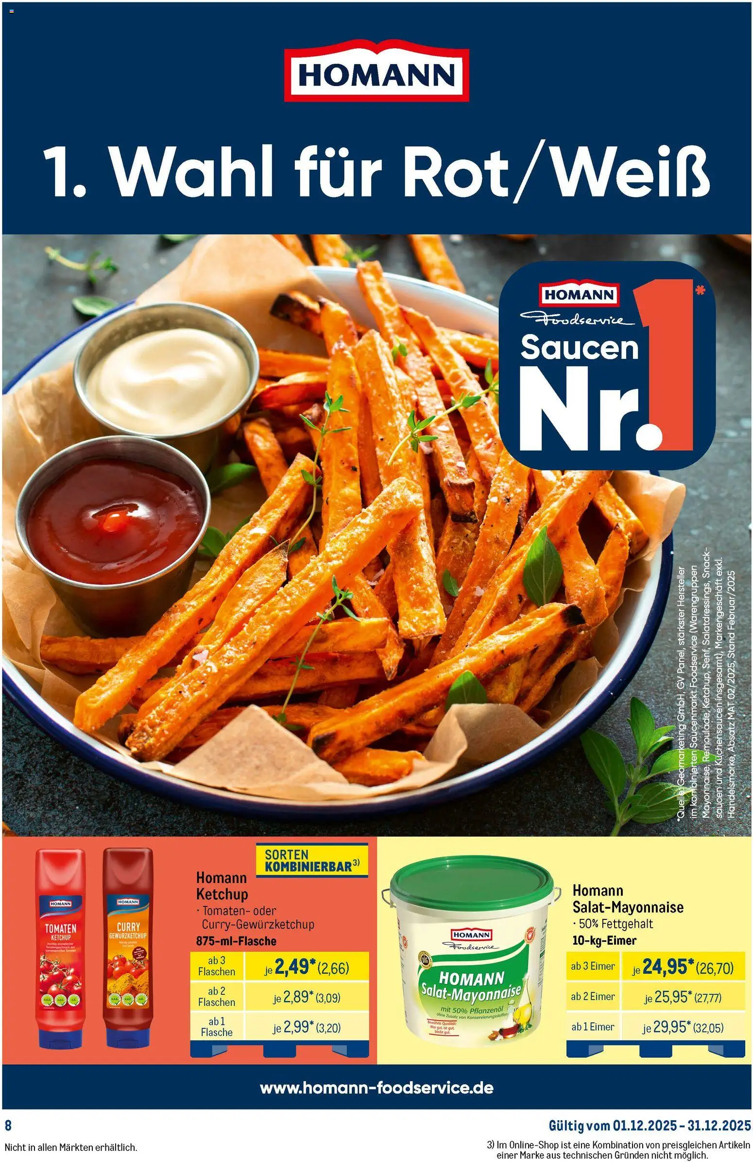 Metro Monats-Menü – gültig ab 01.12.2025 | Seite: 8 | Produkte: Tomaten, Ketchup