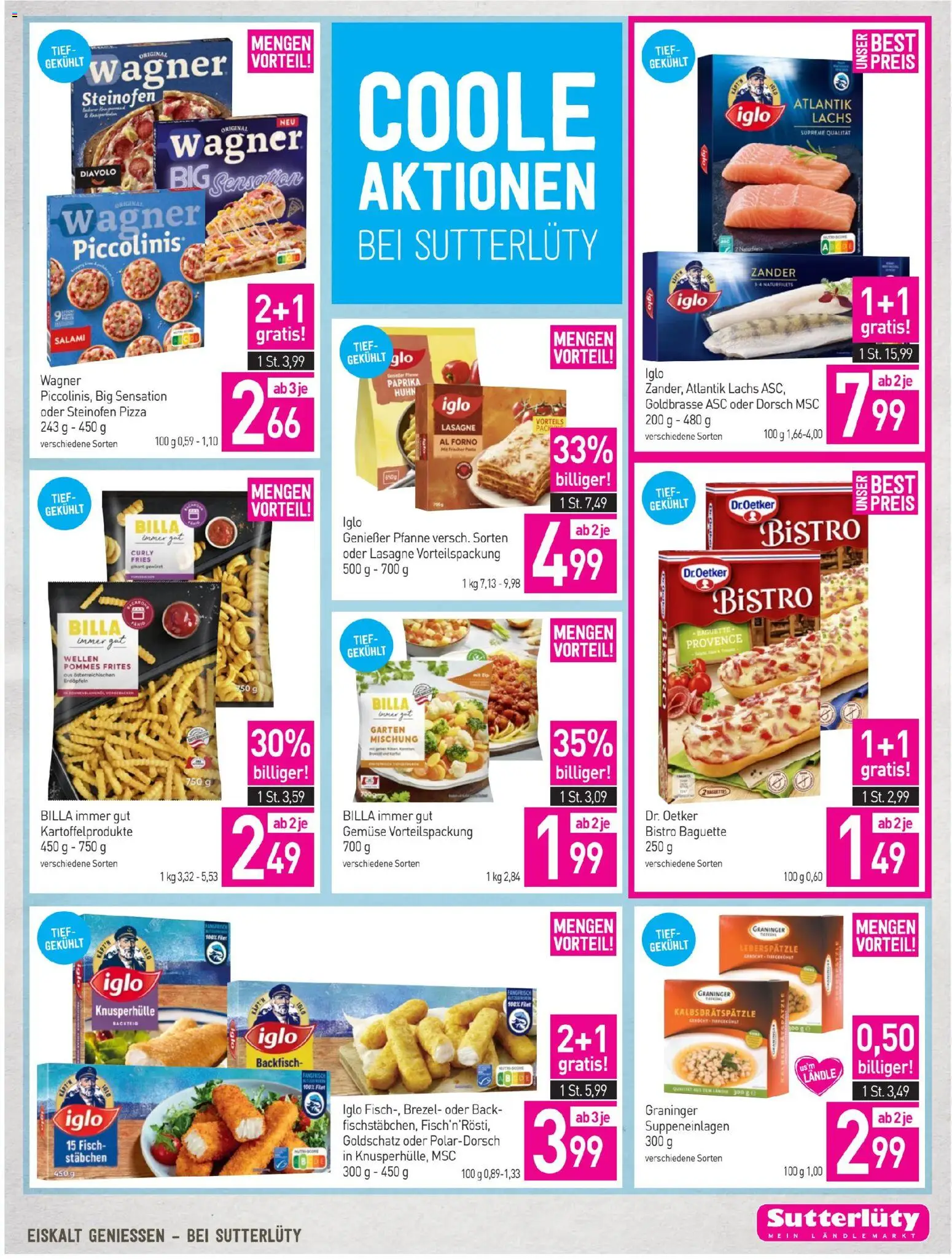 Sutterlüty Flugblatt gültig ab 20.11.2025 | Seite: 21 | Produkte: Gemüse, Jääkaappipakastin, Pizza, Fisch