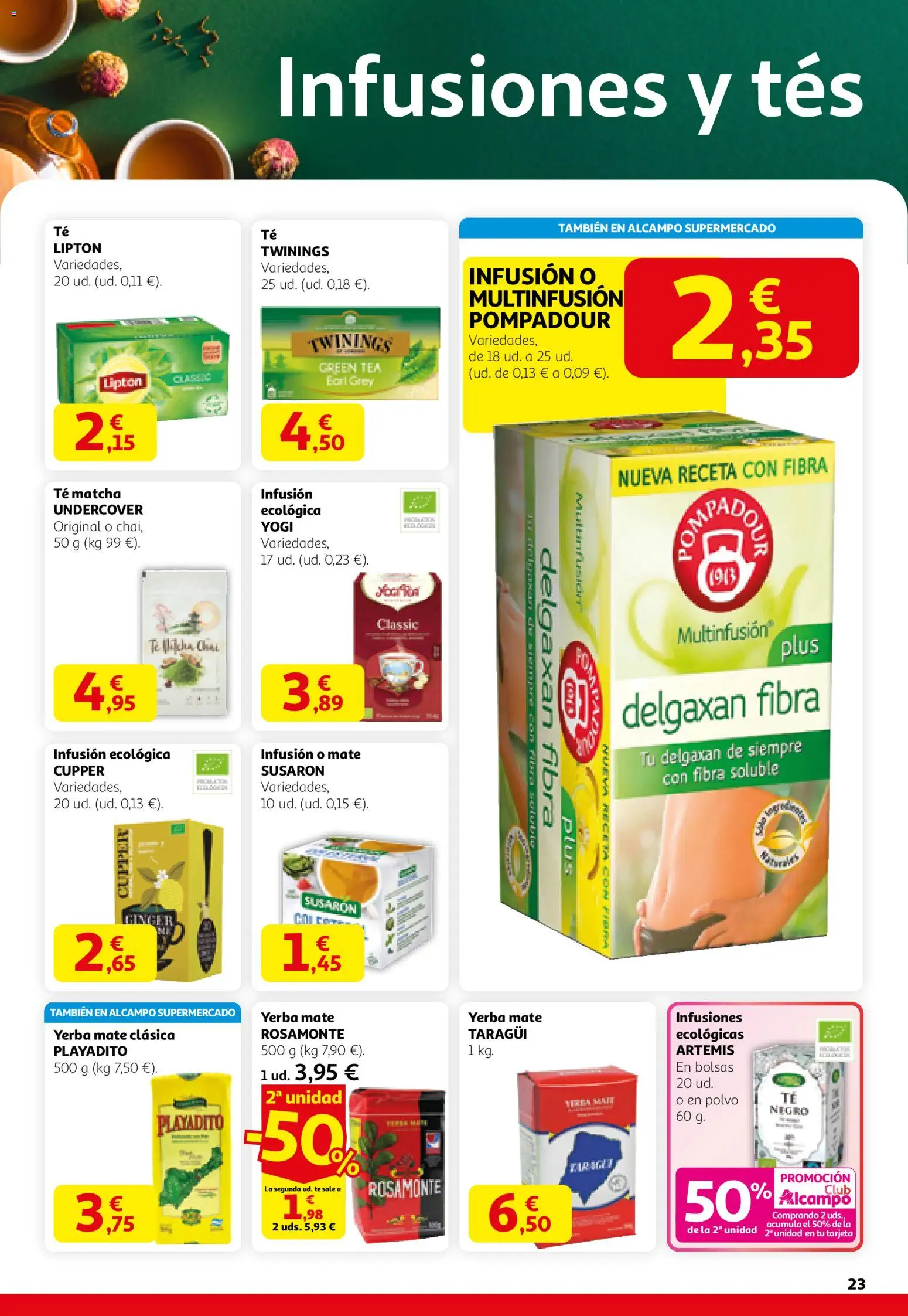 Alcampo -  HG Madrid Unificado │ válido desde el 12.02.2026 | Página: 23 | Productos: Polvo, Té
