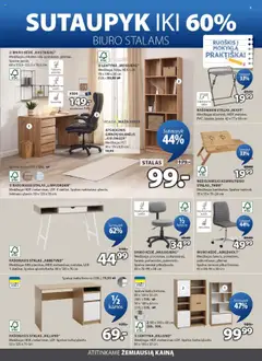 JYSK akcijos nuo 09.09.2025 | Puslapis: 5 | Prekių: Kilimėlis, Lentyna, Stalas, Kėdė