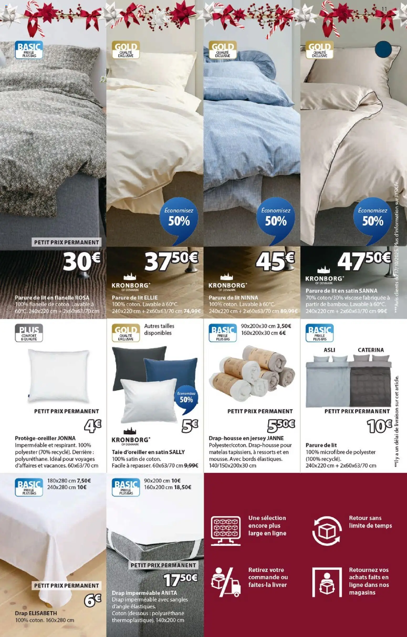 {H1} | Page: 11 | Produits: Taie d'oreiller, Coton, Parure de lit, Lit