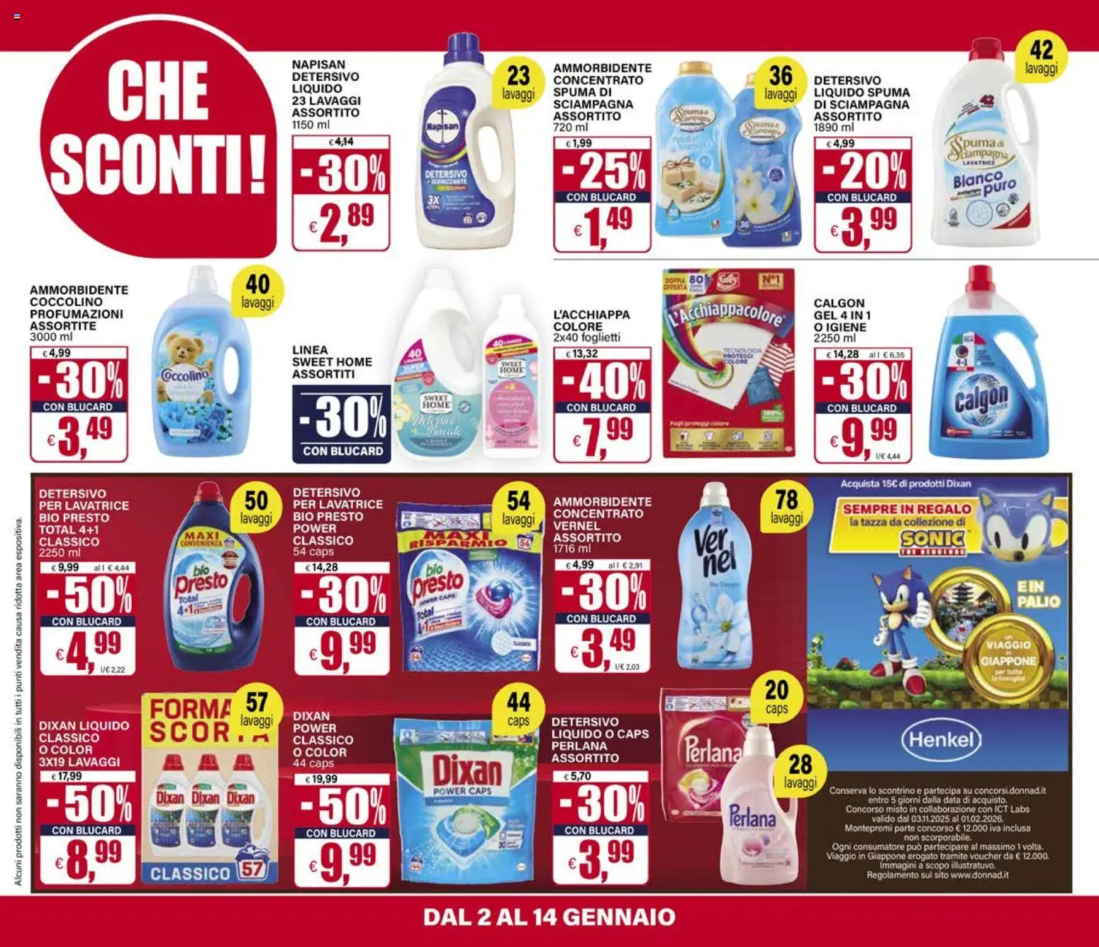 Volantino Il Gigante del 02.01.2026 | Pagina: 26 | Prodotti: Ammorbidente, Lavatrice, Data