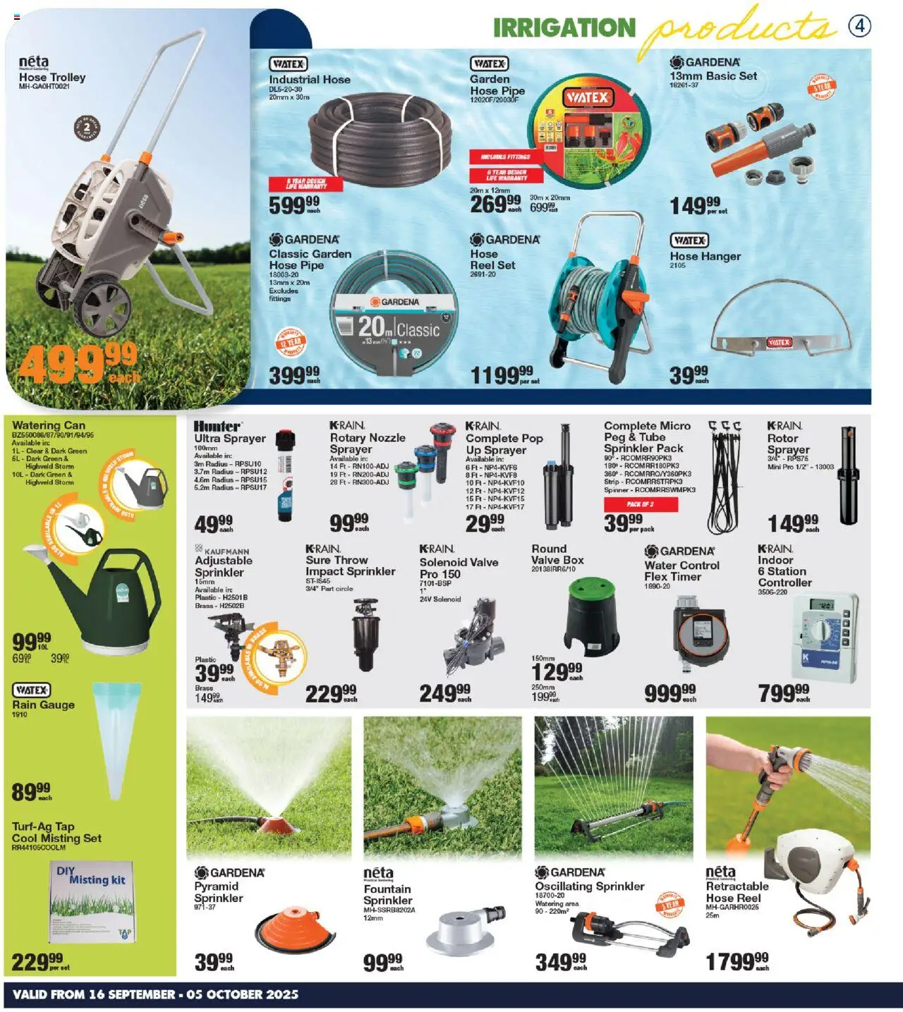 New MICA catalogue – valid from 16.09.2025 | Page: 4 | Products: Timer, Box, Pipe, Water