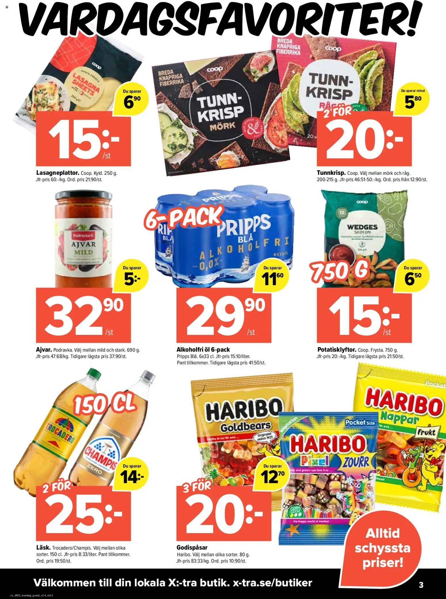 Coop X:-TRA reklamblad aktuell från 16.03.2026 | Sida: 3 | Produkter: Öl
