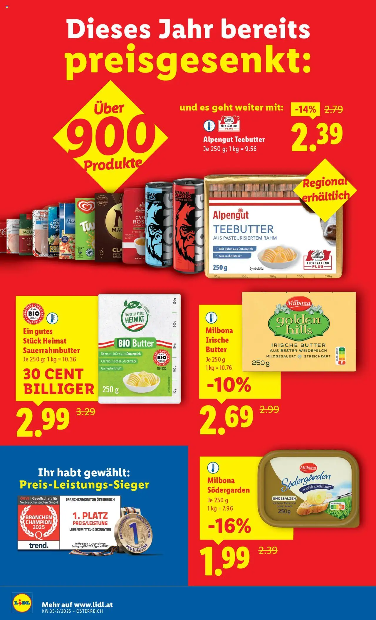 Lidl Flugblatt gültig ab 28.08.2025 | Seite: 16 | Produkte: Butter