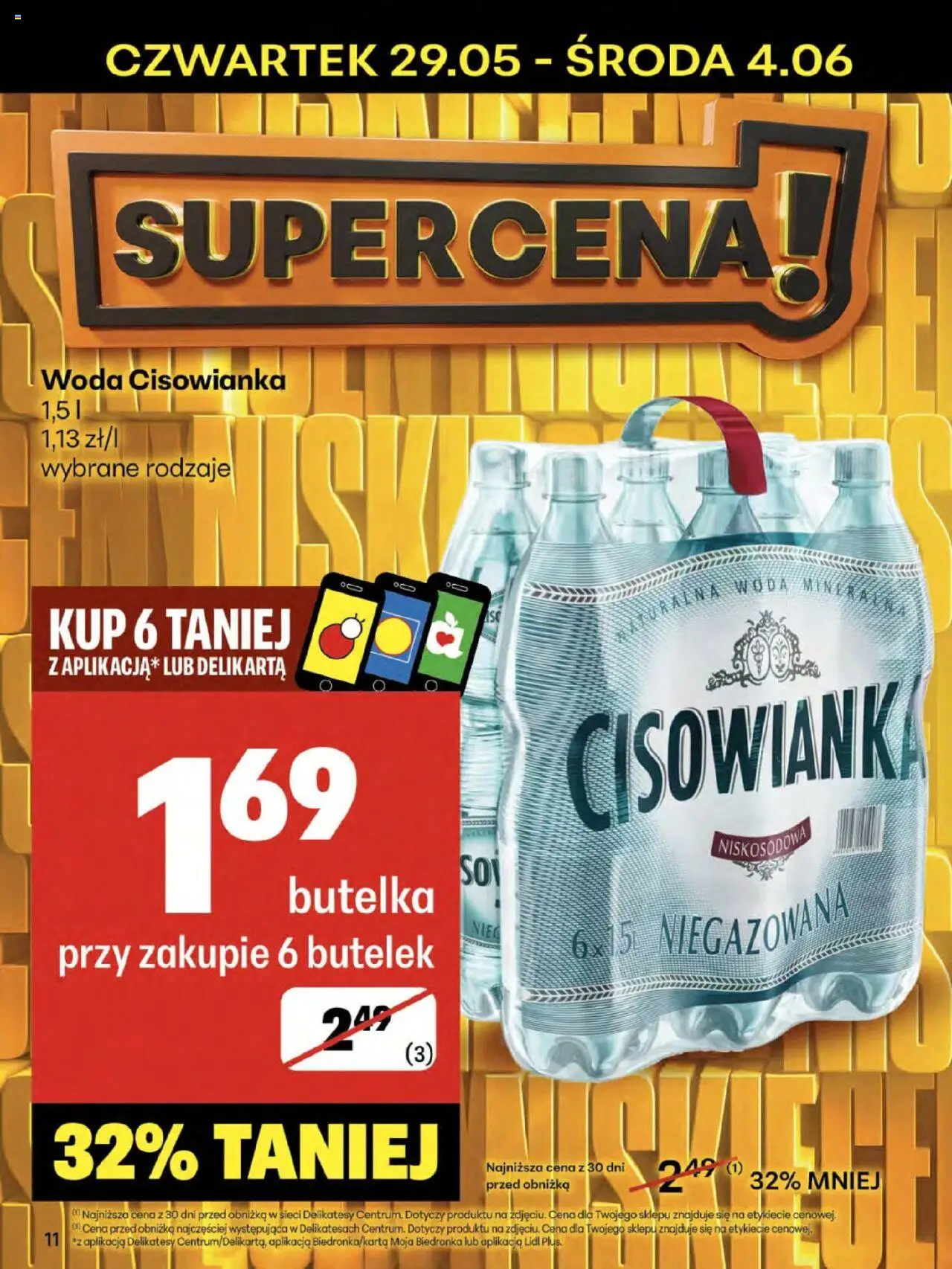 Delikatesy Centrum Gazetka od 29.05.2025 | Strona: 11 | Produkty: Delikatesy, Woda