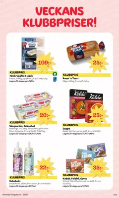 Kebab, Falafel, Gyros, 275g, flera sorter, kyld - Förhandsvisning av reklamblad från butik Hemköp aktuell från 29.12.2025 | Sida: 7 | Produkter: Galler, Kebabsås, Falafel, Soppa