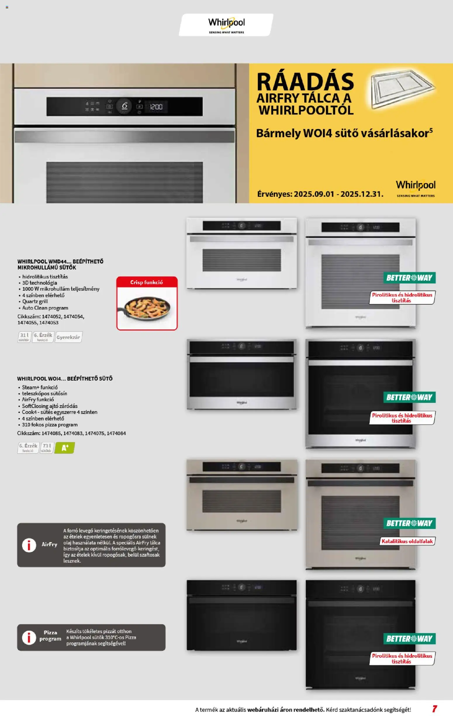 Media Markt akciós ujság - amely érvényes a következő dátumtól: 03.12.2025 | Oldal: 7 | Termékek: Sütő, Grill, Olaj, Pizza