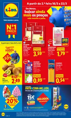 Pré-visualização Lidl folheto válido de 16.03.2026