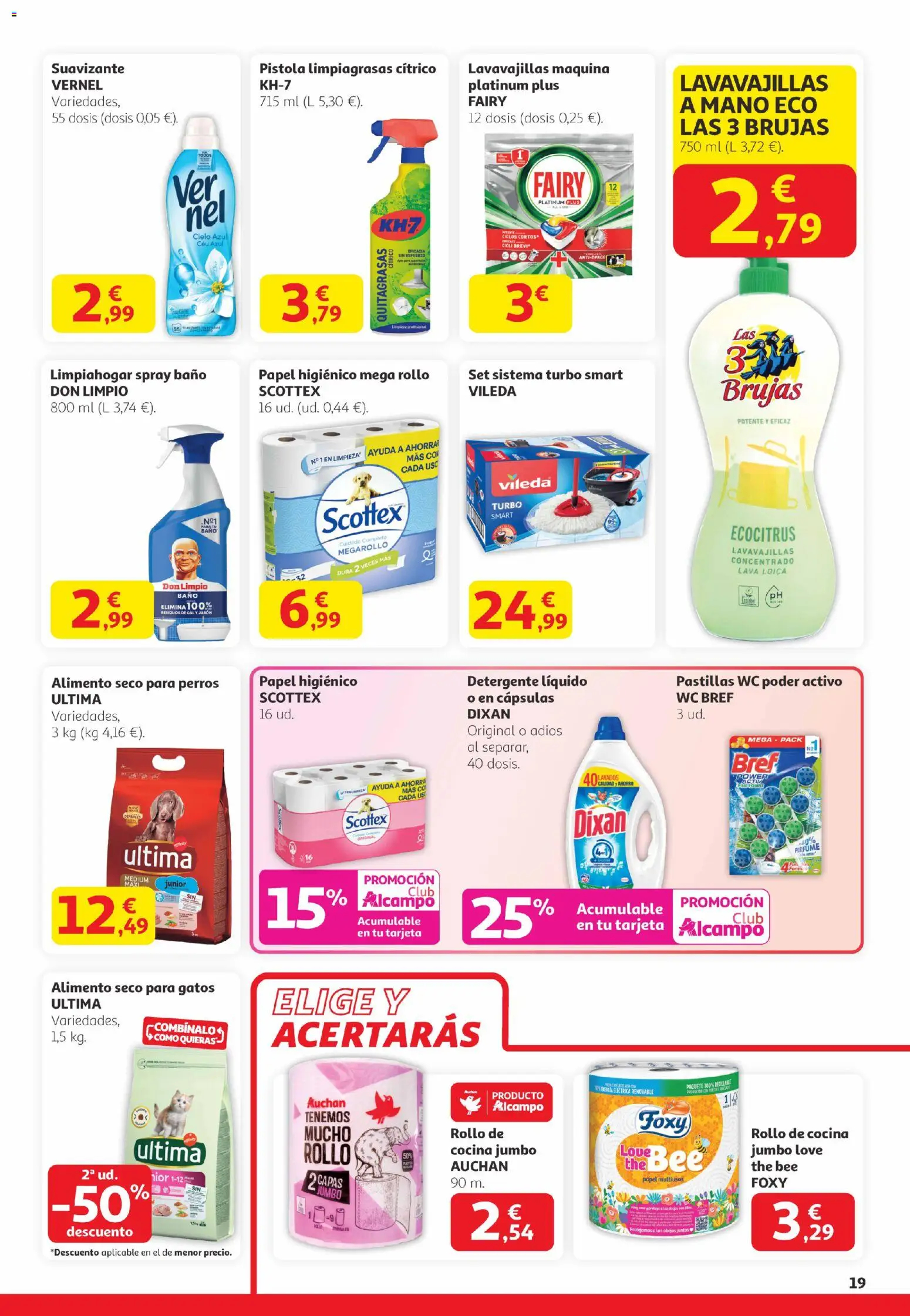 Alcampo -  Canarias │ válido desde el 29.01.2026 | Página: 19 | Productos: Detergente, Detergente líquido, Cocina, Baño