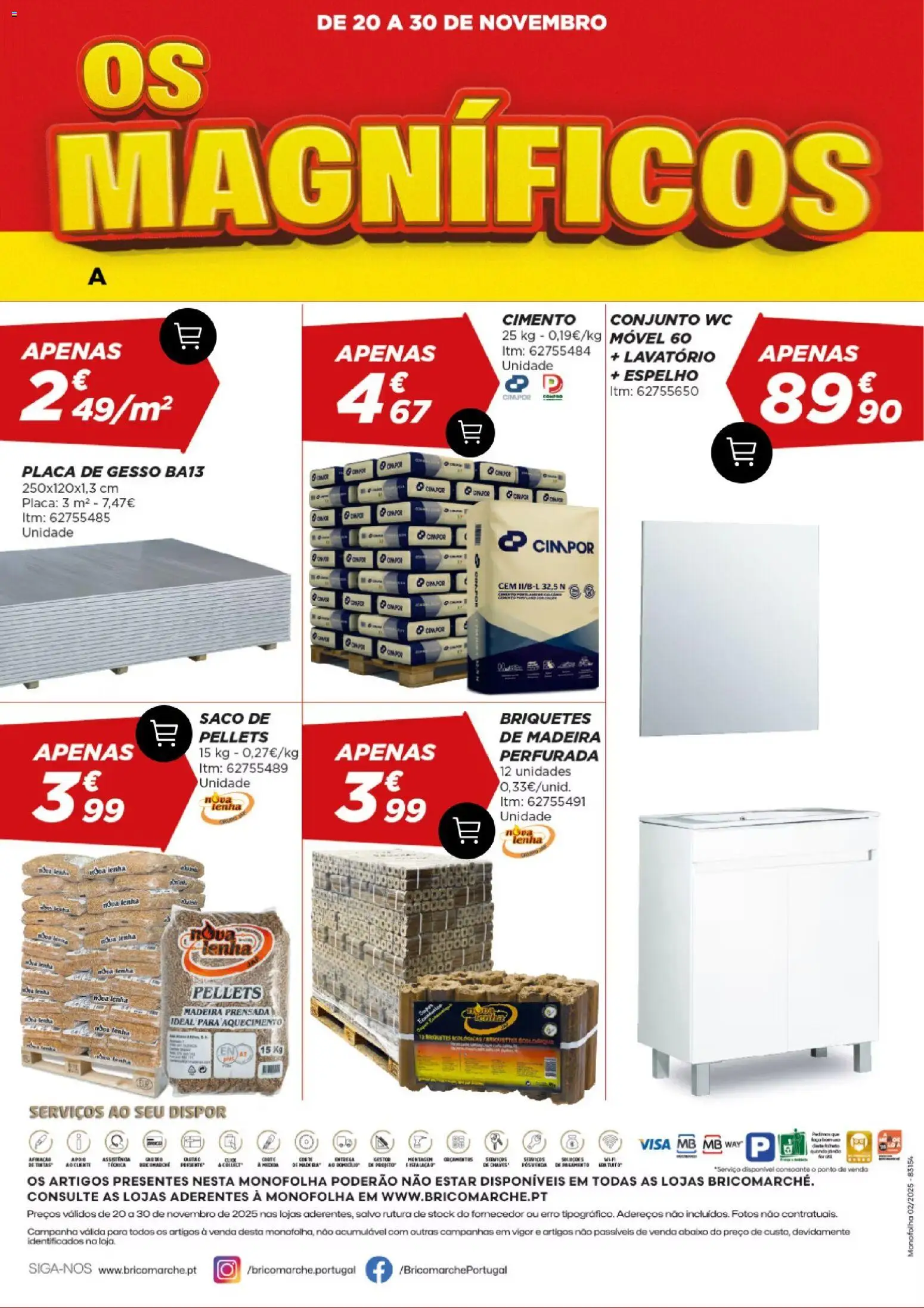 BricoMarché - Os Magníficos 02 │ válido de 20.11.2025 | Página: 2 | Produtos: Lavatório, Cimento, Espelho