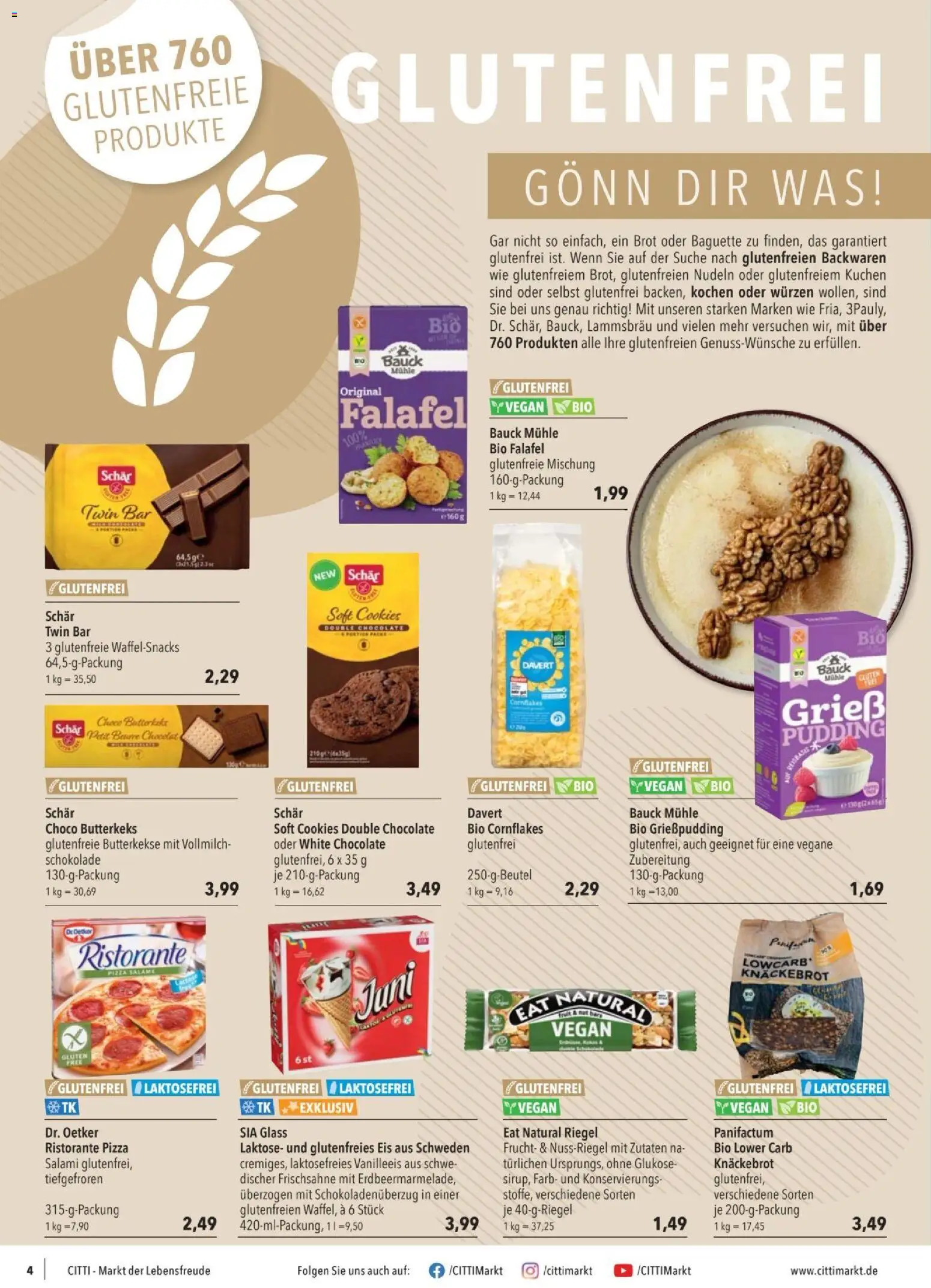 CITTI tilbudsavis – gyldig fra 07.01.2026 | Side: 4 | Produkter: Salami, Pizza, Falafel, Cornflakes