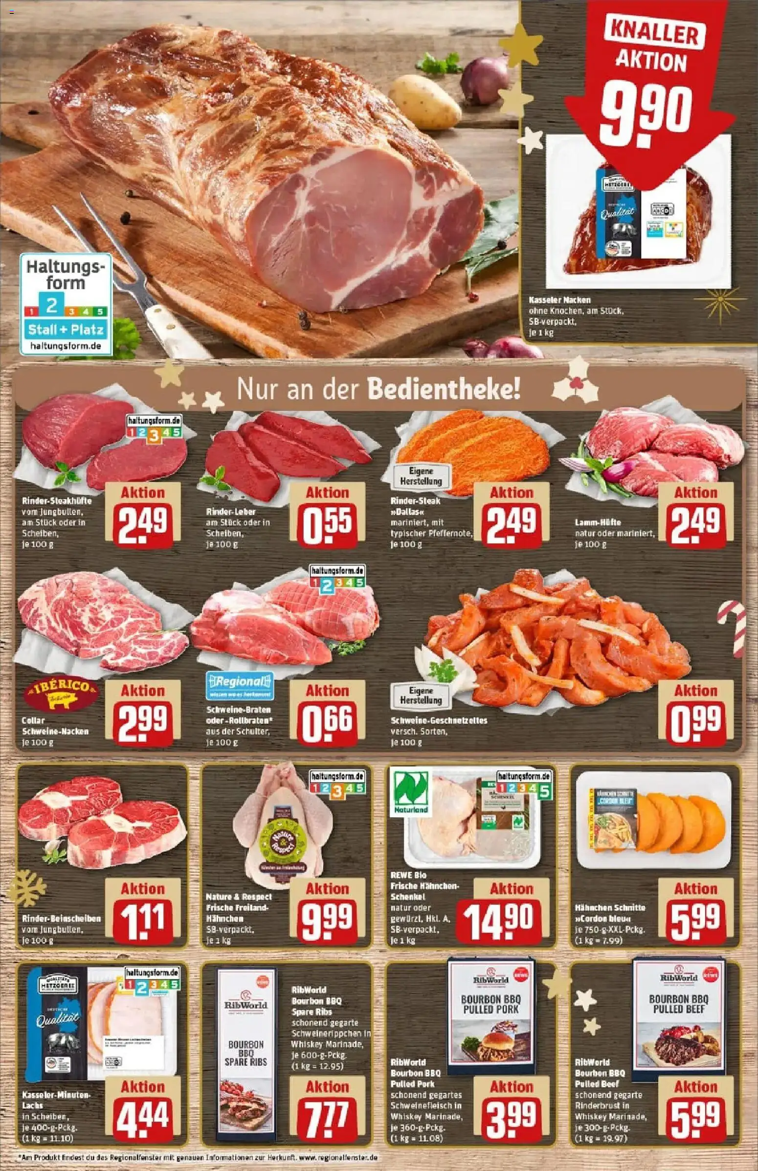 Rewe prospekt Uslar	 – gültig ab 07.12.2025 | Seite: 8 | Produkte: Spare ribs, Schweinenacken, Bourbon, Whiskey