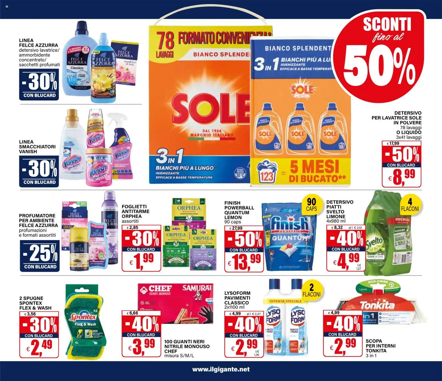 Volantino Il Gigante del 02.03.2026 | Pagina: 3 | Prodotti: Ammorbidente, Limone, Lavatrice, Scopa