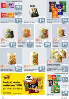 NORFA akcijos nuo 04.09.2025 | Puslapis: 12 | Prekių: Riešutai, Vištienos, Sumuštinis, Obuoliai