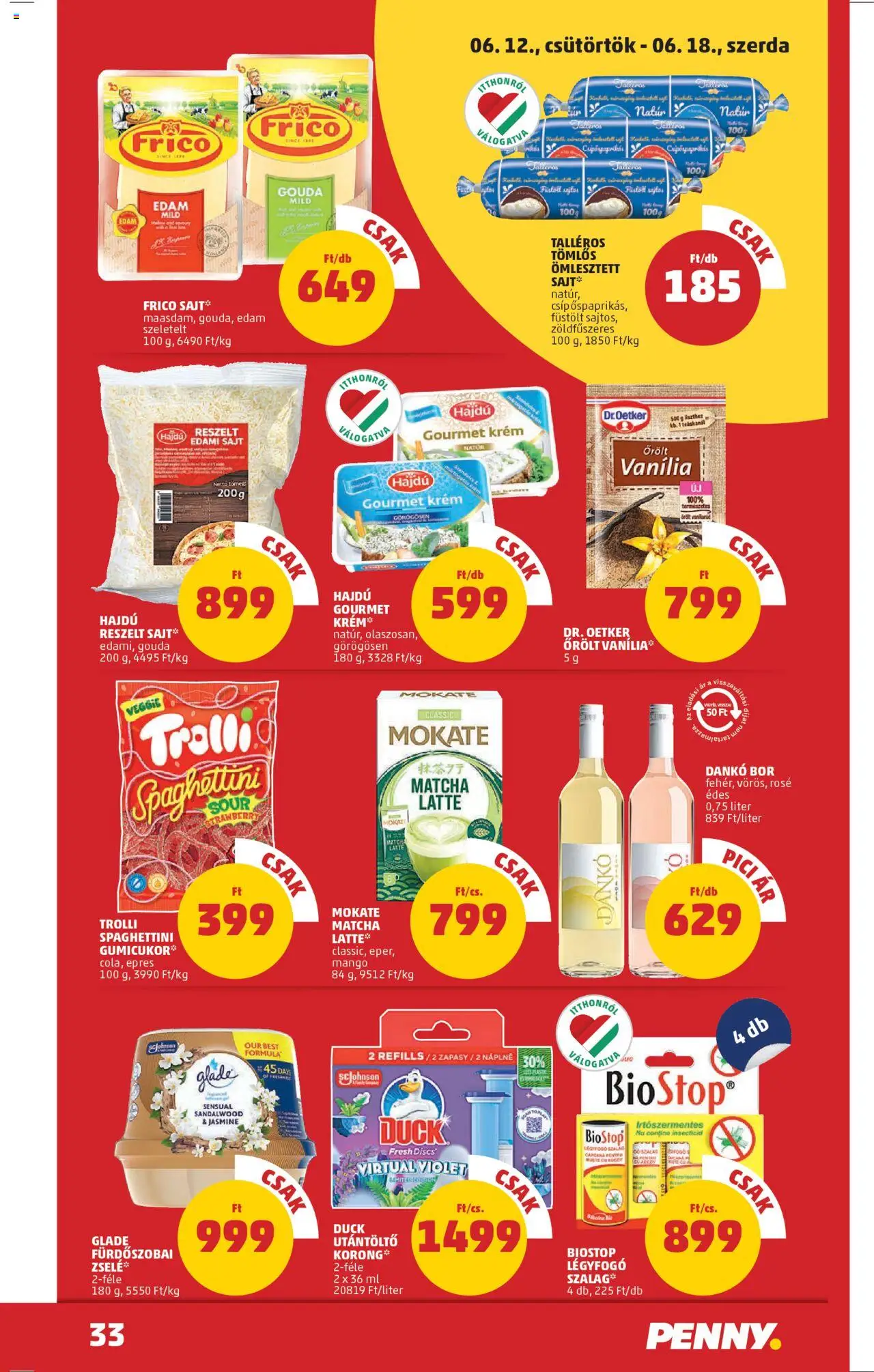 PENNY akciós ujság - amely érvényes a következő dátumtól: 12.06.2025 | Oldal: 37 | Termékek: Gouda, Edami sajt, Reszelt sajt, Sajt