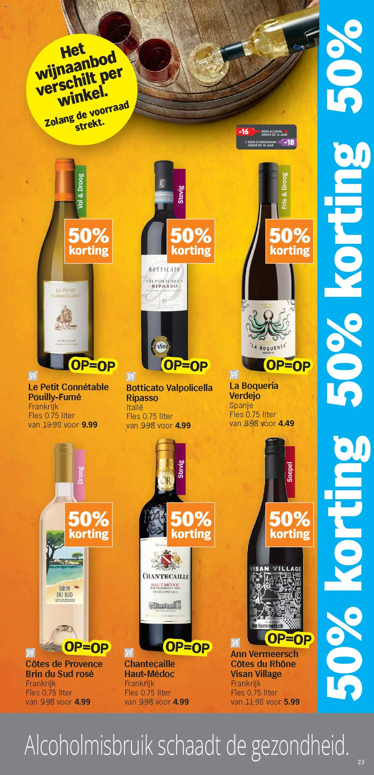 {H1} | Pagina: 23 | Producten: Fles, La, Alcohol