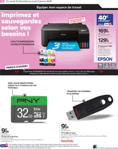 Carrefour - Prévisualisation de Carrefour Demarrez l'année avec des offres dernier cri  valide à partir de 23.12.2025 | Page: 20 | Produits: Console de jeu, USB, Clé, clé USB