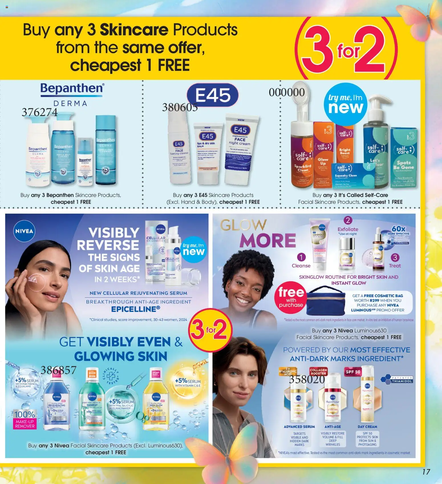 New Clicks catalogue – valid from 30.10.2025 | Page: 17 | Products: Serum, Bag, Cream, Day cream