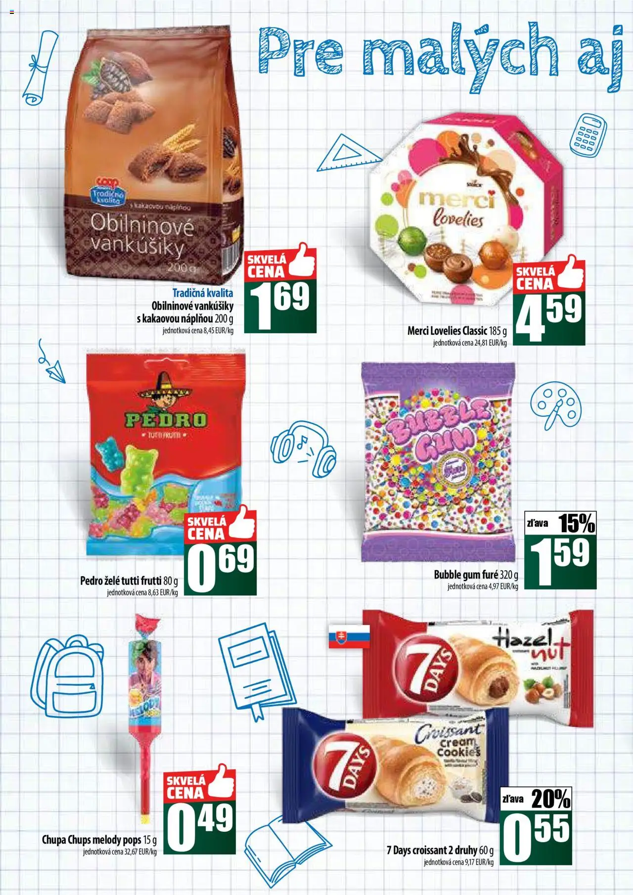 COOP Jednota široká ponuka │ platný od 14.08.2025 | Strana: 32 | Produkty: Croissant, Merci