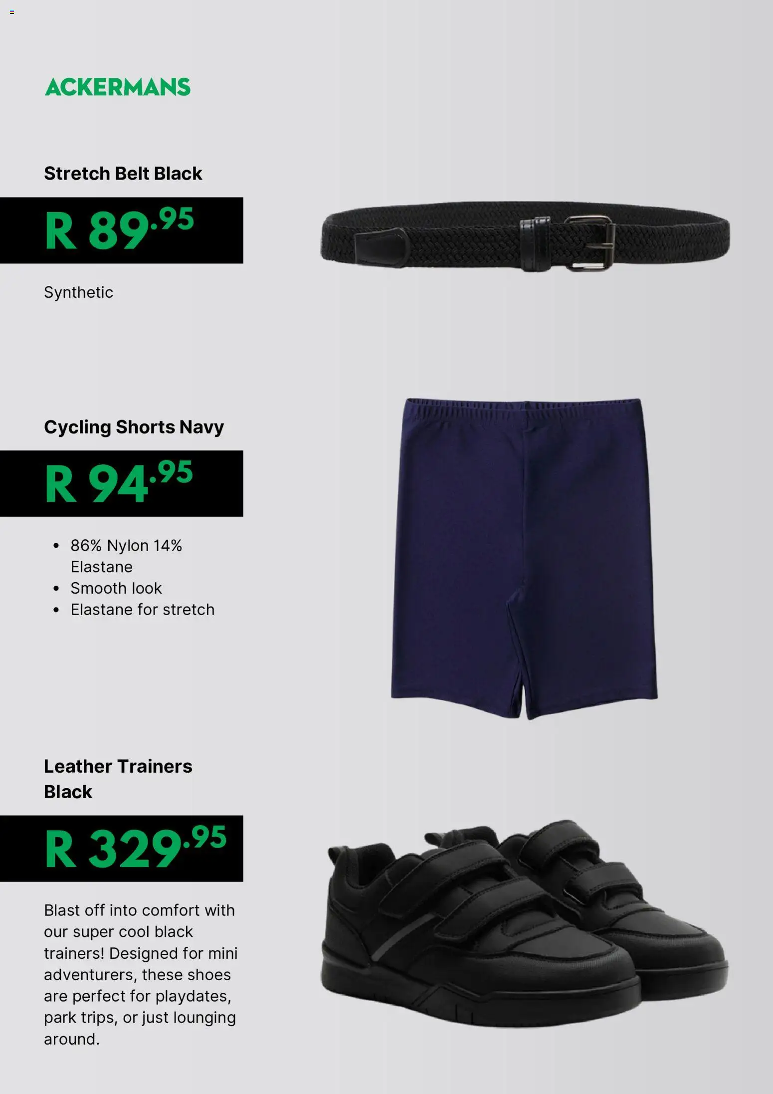 New Ackermans catalogue – valid from 26.12.2025 | Page: 7 | Products: Shorts, Belt