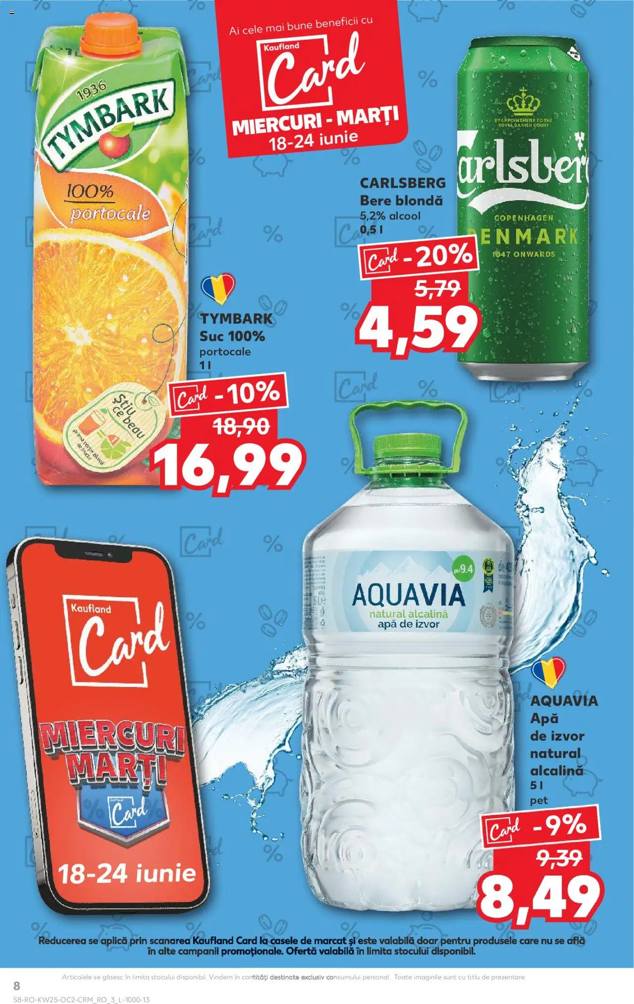 Kaufland RO akciós ujság - amely érvényes a következő dátumtól: 18.06.2025 | Oldal: 8