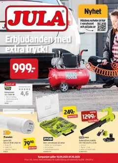 Jula - erbjudanden - Förhandsvisning av reklamblad från butik Jula aktuell från 18.09.2025