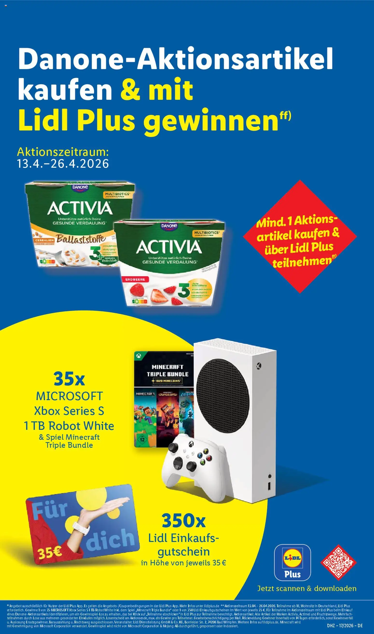 Lidl Německo leták od 20.04.2026 | Strana: 19 | Produkty: Xbox, Robot, Actimel