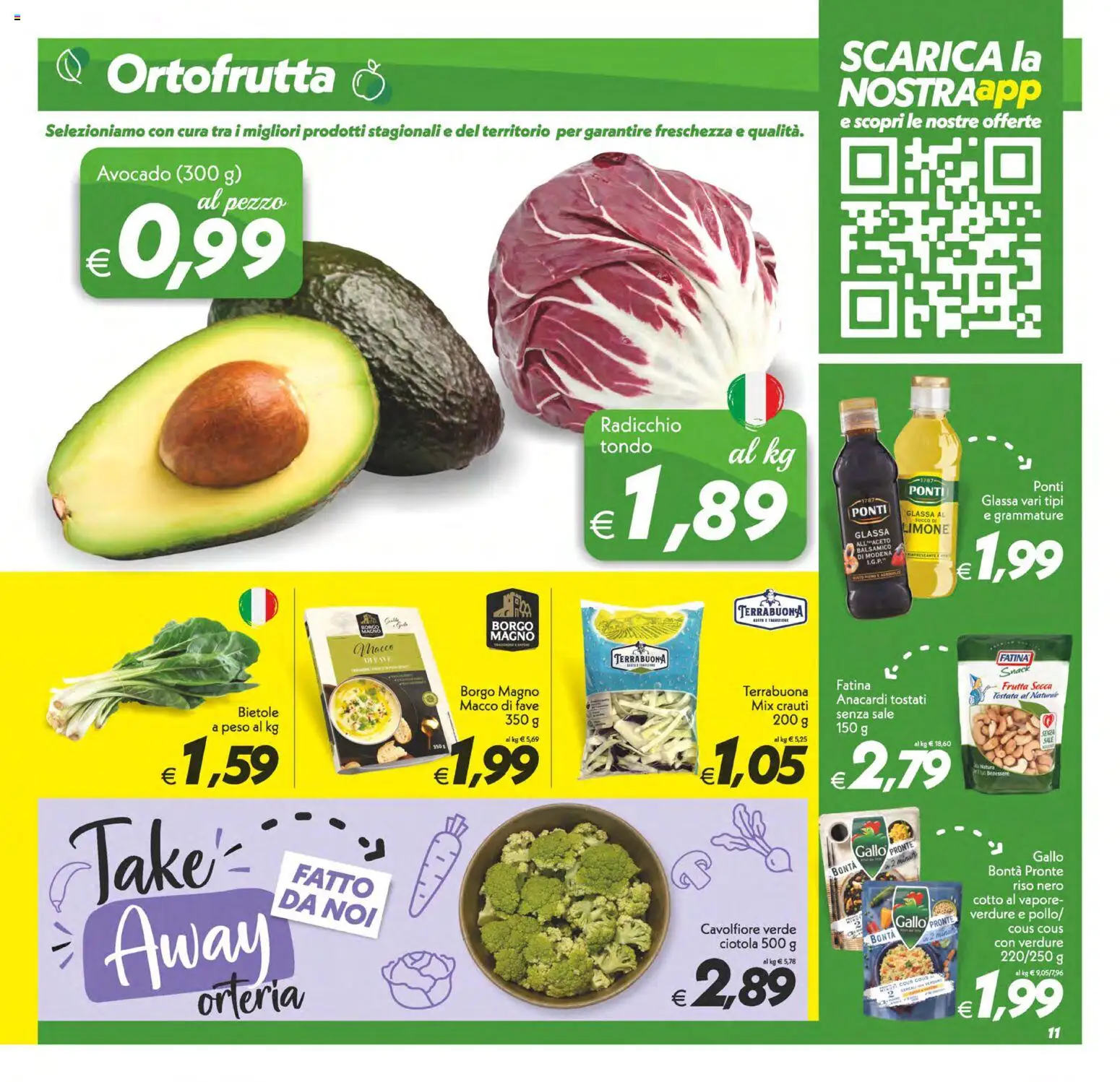 Volantino SuperConveniente del 25.11.2025 | Pagina: 11 | Prodotti: Avocado, Anacardi, Cous cous, Ciotola