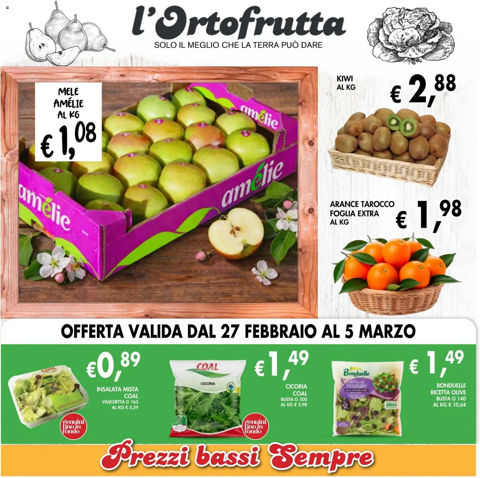 Volantino Coal del 27.02.2026 | Pagina: 2 | Prodotti: Mele, Kiwi, Insalata, Terra