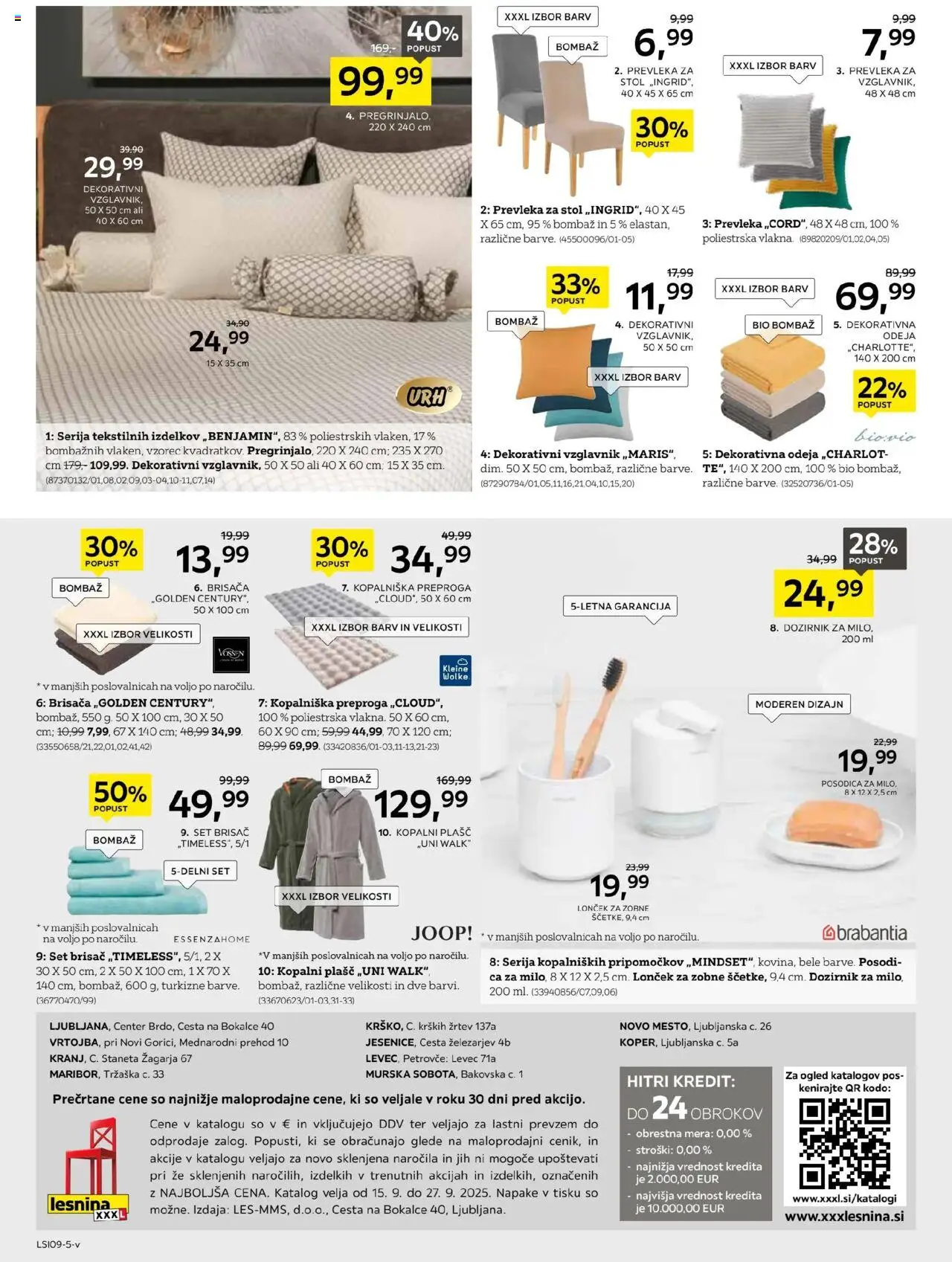 Novi XXXL Lesnina katalog ponudbe – veljaven od 15.09.2025 | Stran: 24 | Izdelki: Vzglavnik, Odeja, Stol, Preproga
